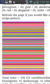 Random Stripe Color Generator