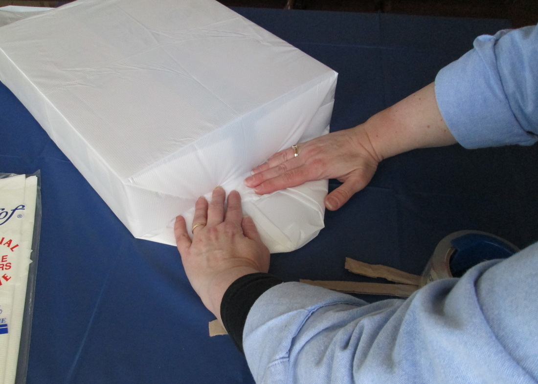 Mini blocking board tutorial - wrap box like a present