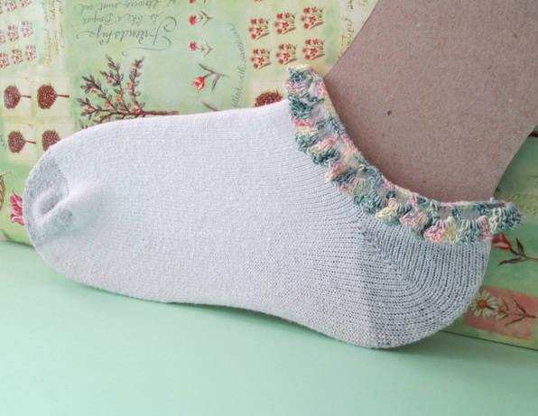 Crochet Lace on Socks