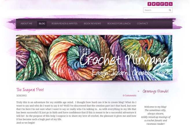 Crochet Nirvana old blog layout
