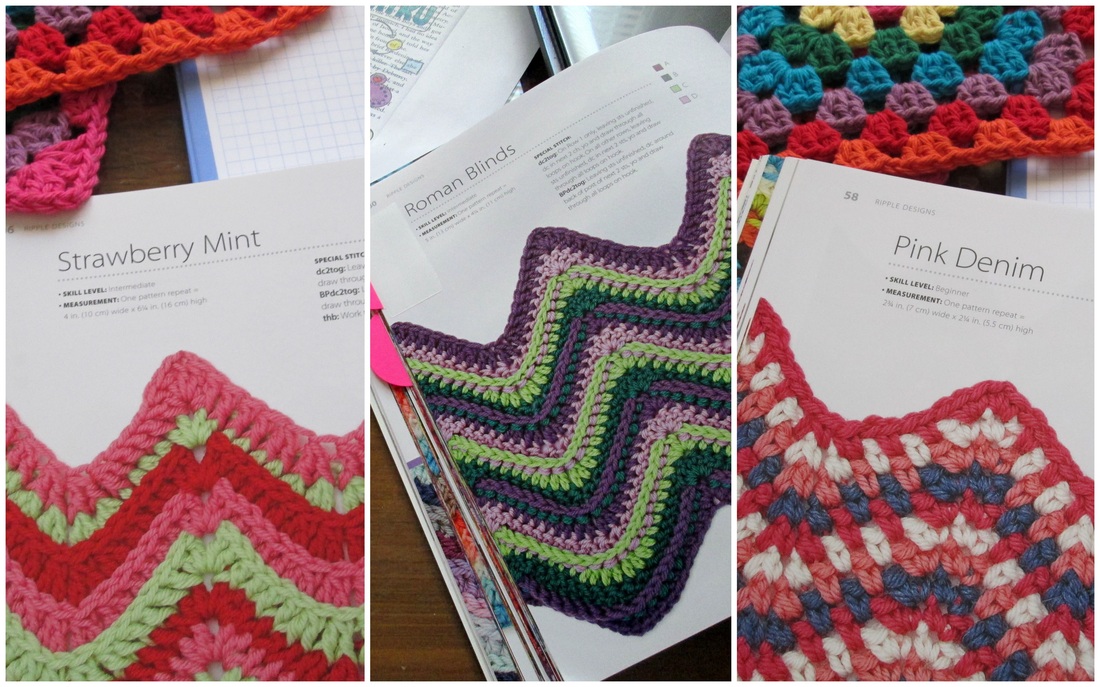 Three crochet ripple patterns
