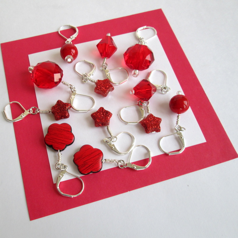 Red Stitch Markers