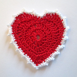 Crochet Heart with picot edging pattern